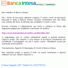 Phishing Banca Intesa Email