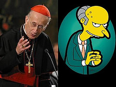 Cardinal Camillo Ruini in arte Eminem   a.k.a Mr Burns