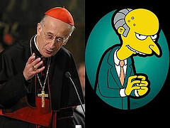 Cardinal Camillo Ruini in arte Eminem a.k.a Mr Burns