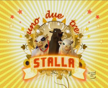 Uno Due Tre Stalla    Veline Letterine tutti le ine in campagna  Con Barbara D' Urso